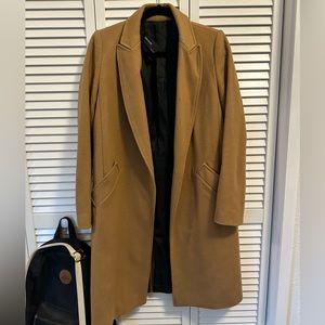 Zara Camel Wool blend Coat